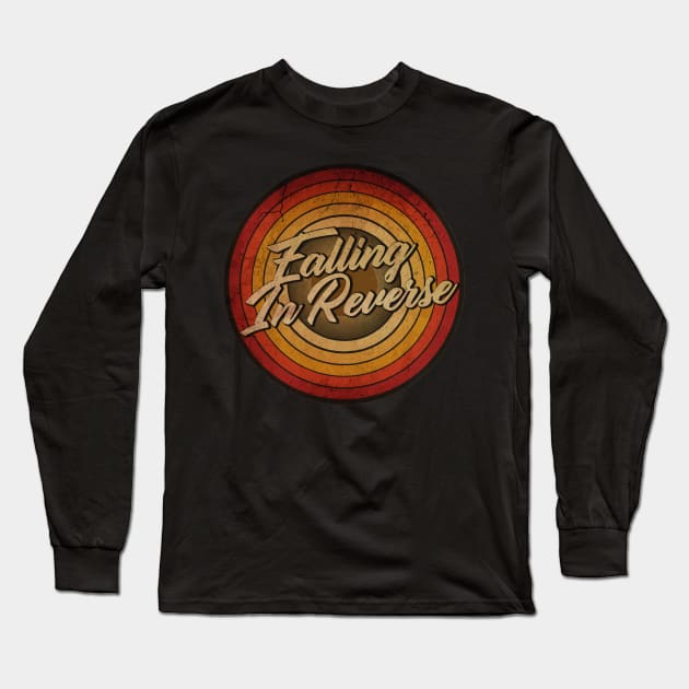 arjunthemaniac,circle retro faded Falling In Reverse Long Sleeve T-Shirt by arjunthemaniac